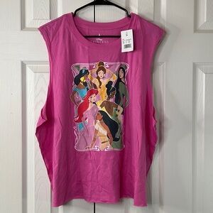 Disney Parks Womans tank top Graphic design sleeveless Size 2X Pink